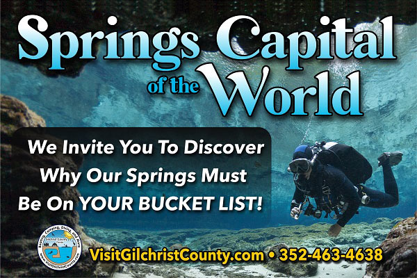 Ad For Gilchrist County Tourist Development Council on HardisonInk.com