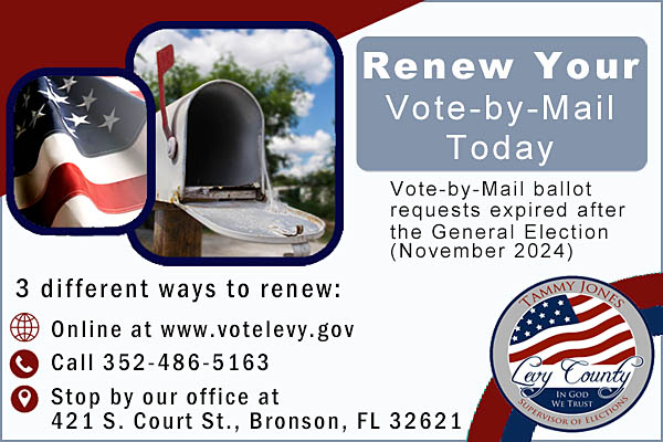 Levy County Supervior Of Election Ad On HardisonInk.com