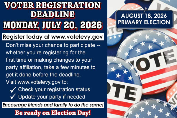 Levy County Supervior Of Election Ad On HardisonInk.com