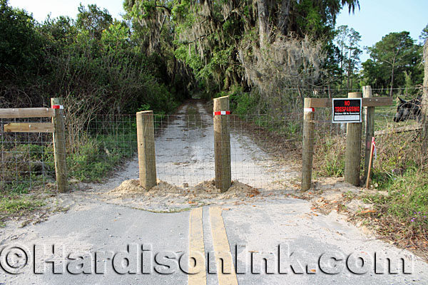 Road Blocked and Closes In Property HardisonInk.com