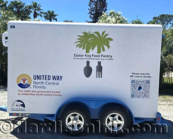 Cedar Key Food Pantry reefer truck HardisonInk.com